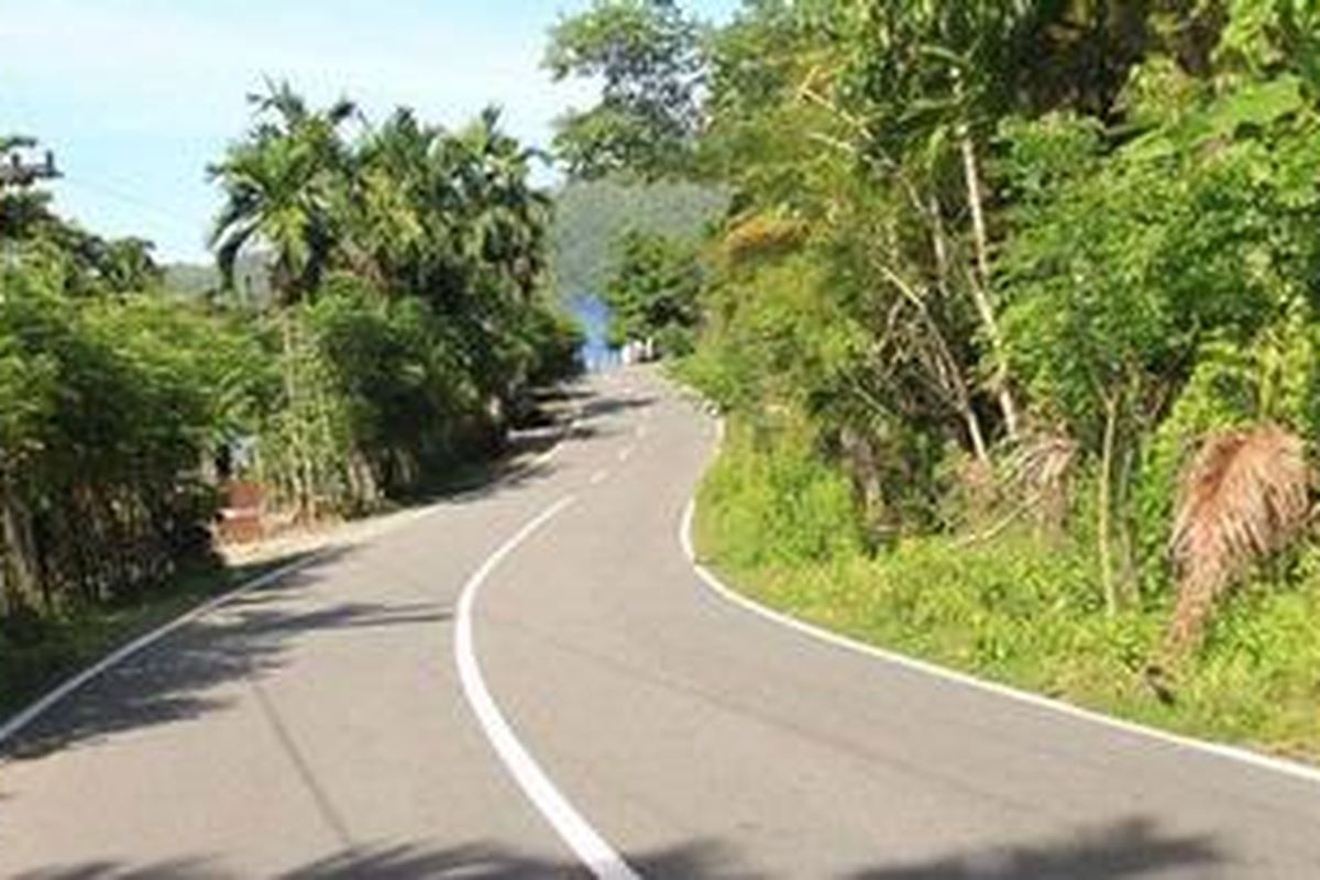 Jalanan yang mulus di Sabang, Aceh