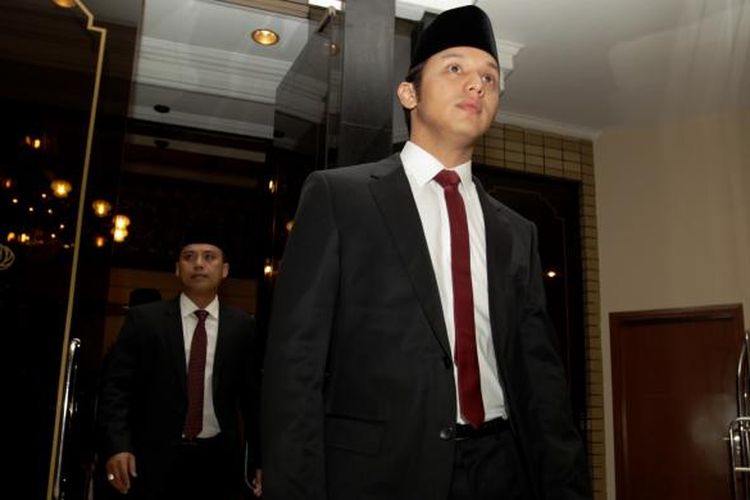 Anggota DPR terpilih Moreno Soeprapto di Hotel Sultan, Jakarta, Rabu (1/10/2014).