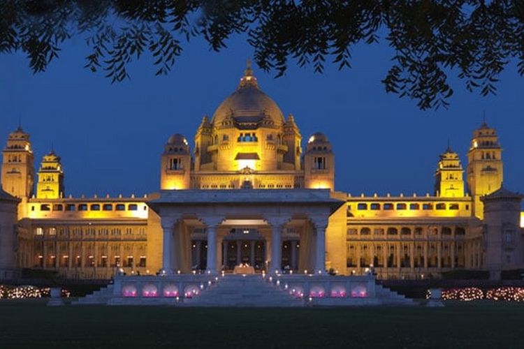 Umaid Bhawan Palace di Jodhpur, India.