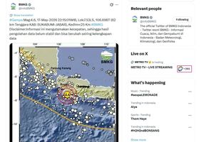 Gempa Magnitudo 4,6 Guncang Sukabumi Jabar, Warganet: Nyampe Bandung Goyangnya