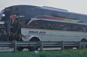 Kecelakaan Beruntun Tol Nganjuk-Ngawi: Bus Sinar Jaya Ringsek, 3 Orang Terluka