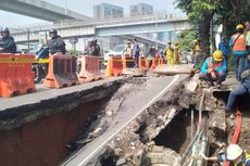 Kebocoran Pipa Air Teratasi, Perbaikan Jalan Ambles di RA Kartini Cilandak Rampung