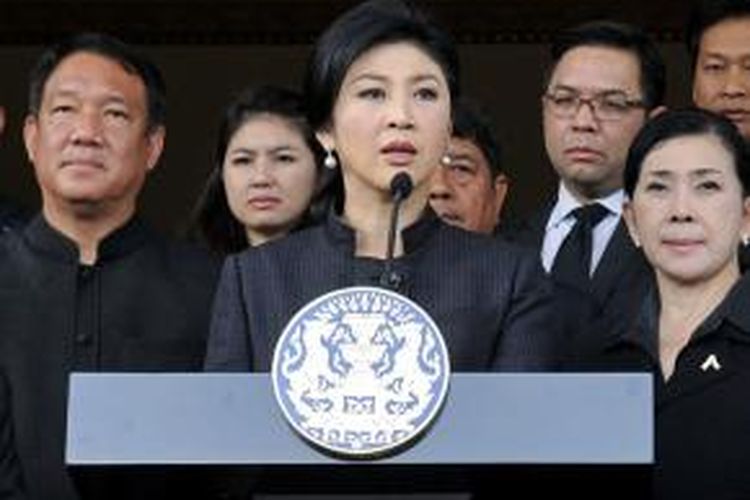 Perdana Menteri Yingluck Shinawatra.