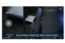 Mobil Terperosok Lalu Terseret Arus Sungai Saat Hendak Dikeluarkan dari Garasi 