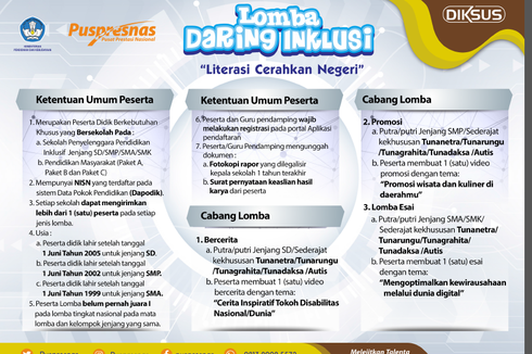 Kemendikbud Ristek Gelar Lomba Literasi Cerahkan Negeri bagi Siswa ABK