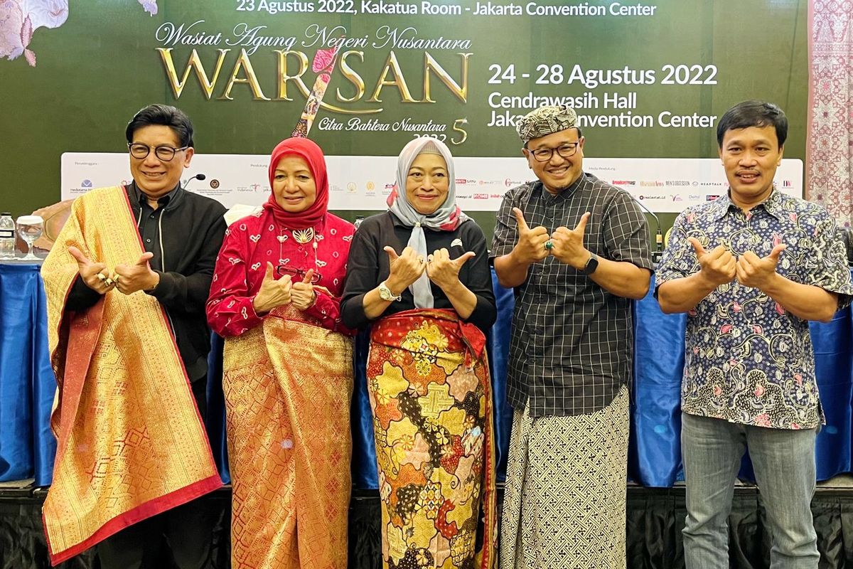 Pameran WARISAN, Wasiat Agung Negeri Nusantara, hadir kembali di tahun 2022 setelah tertunda akibat pandemi. 