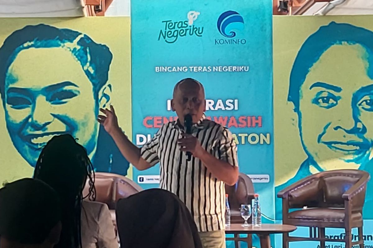Kementerian Komunikasi dan Informatika (Kemenkominfo) mengadakan acara Bincang Teras Negeriku dengan tema ?Inspirasi Cenderawasih di Tanah Keraton? di Yogyakarta, Kamis (15/8/2024).