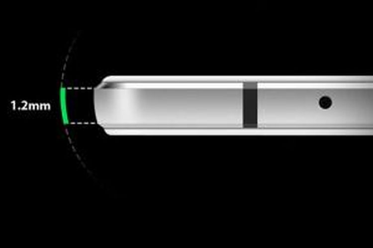 Ilustrasi frame micro-arc pada Oppo R5