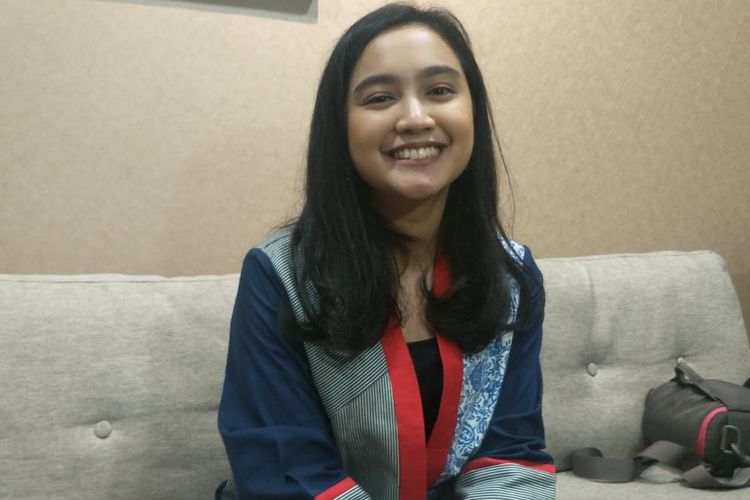 Rachel Amanda saat ditemui usai mengisi acara Gramedia Writers and Readers Forum, di Perpustakaan Nasional, Jakarta Pusat, Sabtu (3/8/2019).