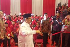 Saat Prabowo Dapat Sambutan Meriah di Rakernas PDI-P...