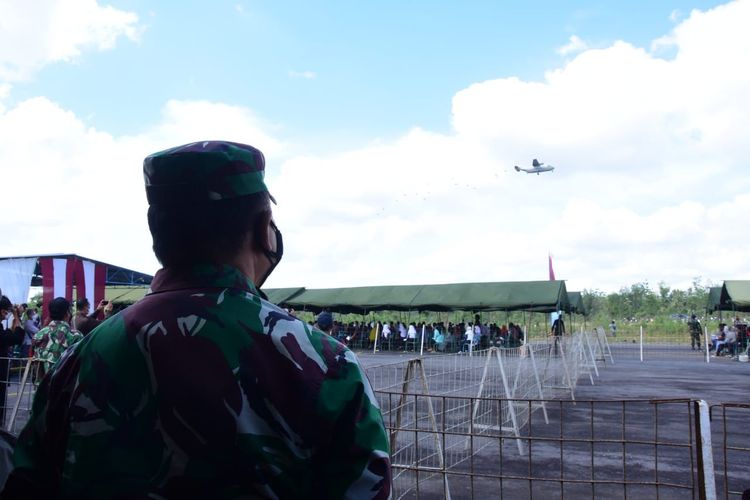 Kepala Staf Angkatan Udara (KSAU) memantau pelaksanaan vaksinasi di Yogyakarta, Kamis (26/8/2021).