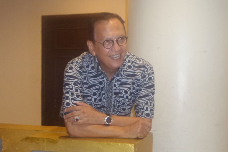 Roy Marten ditemui di Hotel Nam, Kemayoran, Jakarta Pusat, Sabtu (22/7/2017).