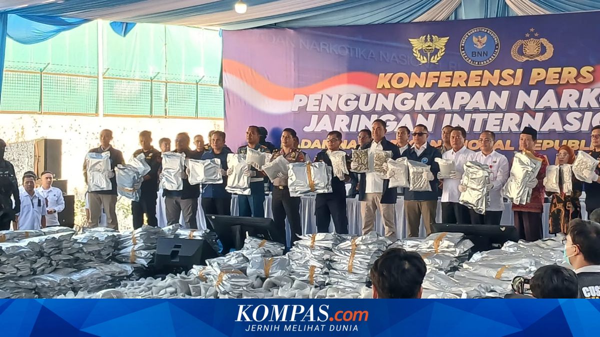 BNN-Bea Cukai Bongkar Penyelundupan 3,37 Ton Kanabinoid Asal Thailand