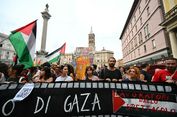 Pemerintah Italia Belum Akui Palestina, Puluhan Ribu Rakyat Demo