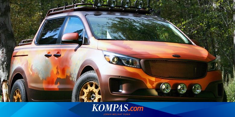 kia carnival disulap jadi pikap kabin ganda