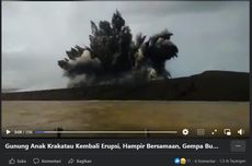 Beredar Video Lama Detik-Detik Erupsi Anak Krakatau, Simak Faktanya