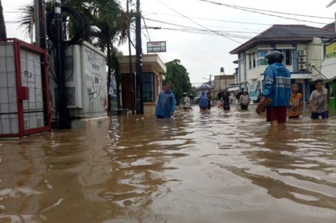 Hujan Deras Sejak Semalam, Perumahan Maharta Tangsel Kembali Terendam Banjir