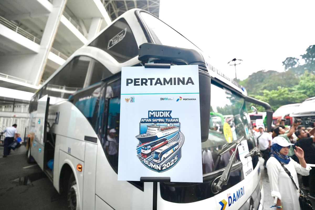 Program Mudik Aman Sampai Tujuan BUMN 2025 yang diinisiasi oleh Kementerian BUMN.