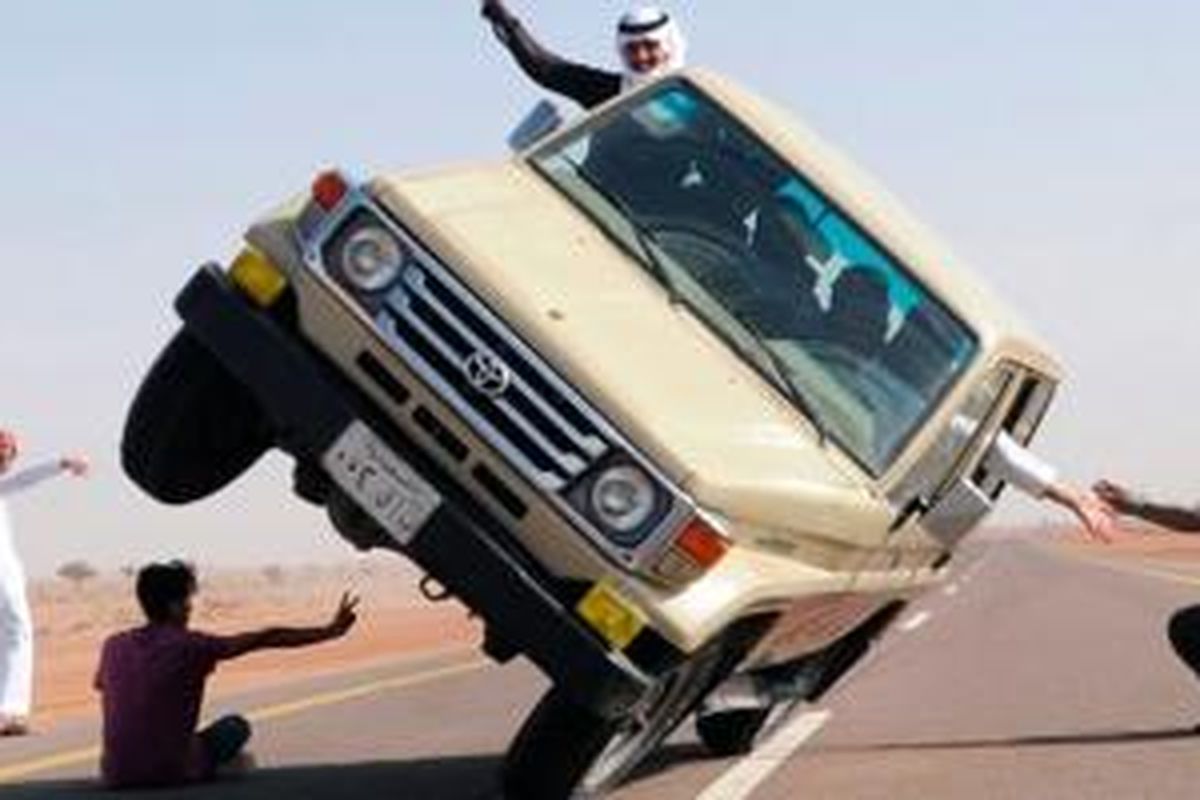 Aksi Drift Liar (Hagwalah) di Arab Saudi