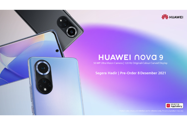 Huawei Nova 9 Siap masuk pasar Indonesia. 