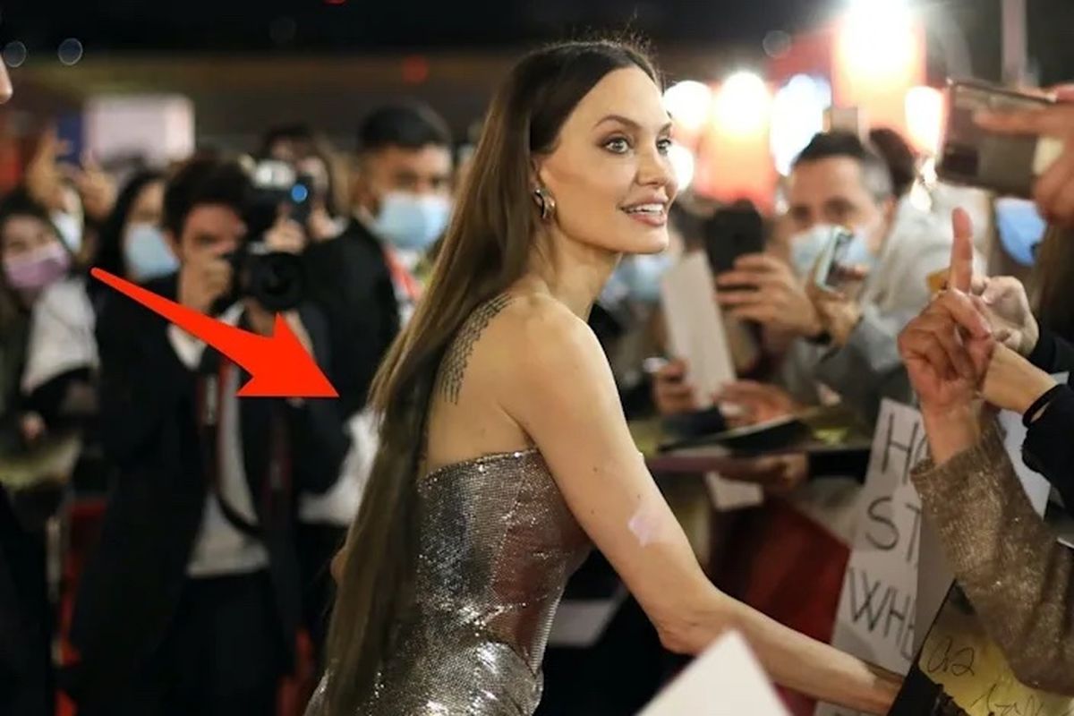 Angelina Jolie di acara pemutaran film Eternals.