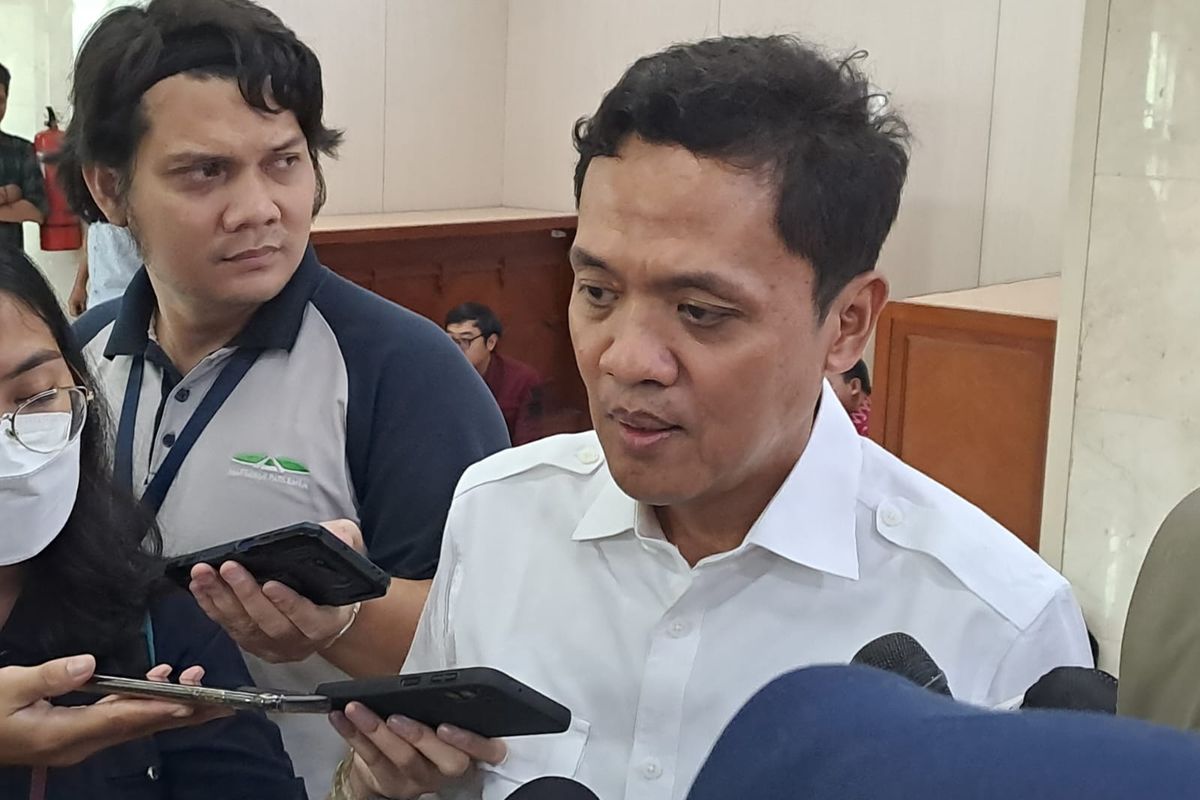 Wakil Ketua Umum Partai Gerindra Habiburokhman saat ditemui di Gedung DPR, Senayan, Jakarta, Rabu (7/6/2023). 