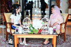 Iriana Jokowi dan Ibu Negara Korsel Minum Teh Bersama di Sela-sela G20