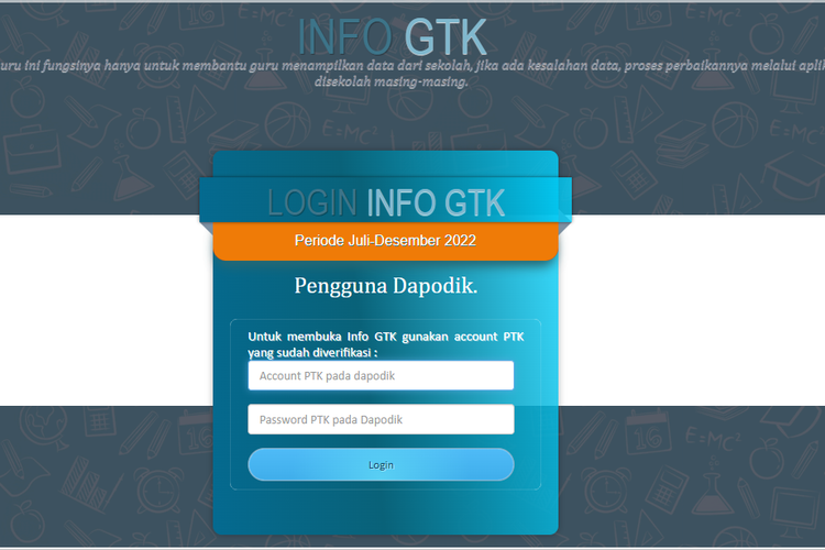 Untuk melihat status lulus passing grade bagi guru bisa dicek di laman info.gtk.kemdikbud.go.id.