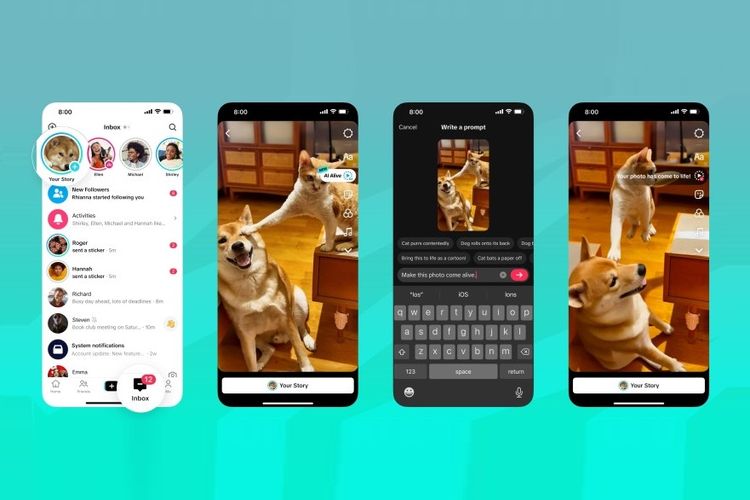 Ilustrasi TikTok AI Alive.