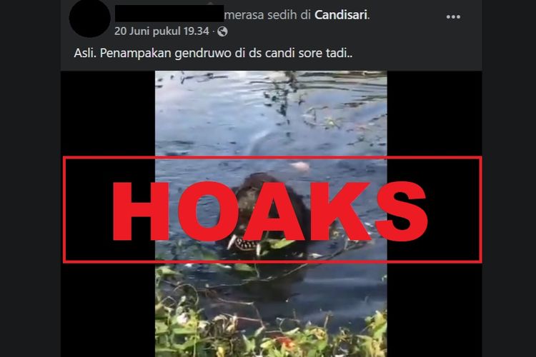 Hoaks, video diklaim memperlihatkan sosok genderuwo