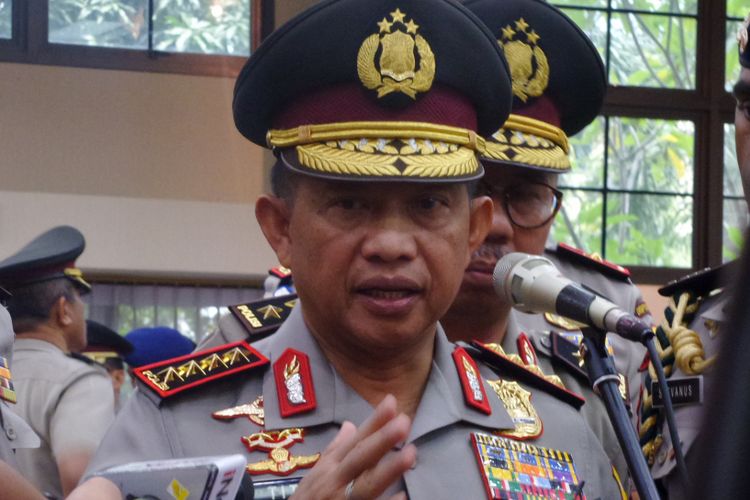 Kapolri Jenderal Pol Tito Karnavian di Rupatama Mabes Polri, Jakarta, Rabu (11/1/2018)