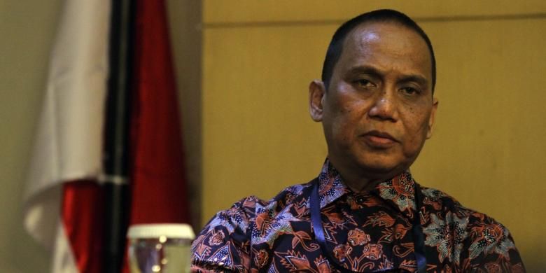 Indriyanto Seno Adji saat menjabat pelaksana tugas pimpinan KPK pada 2 Maret 2015.