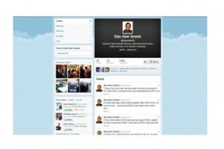 Twitter Sekretaris Kabinet Dipo Alam