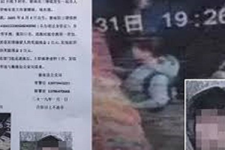 Dalam poster yang dirilis polisi, seorang bocah berusia 13 tahun di China menjadi buronan setelah membunuh orangtuanya menggunakan palu.