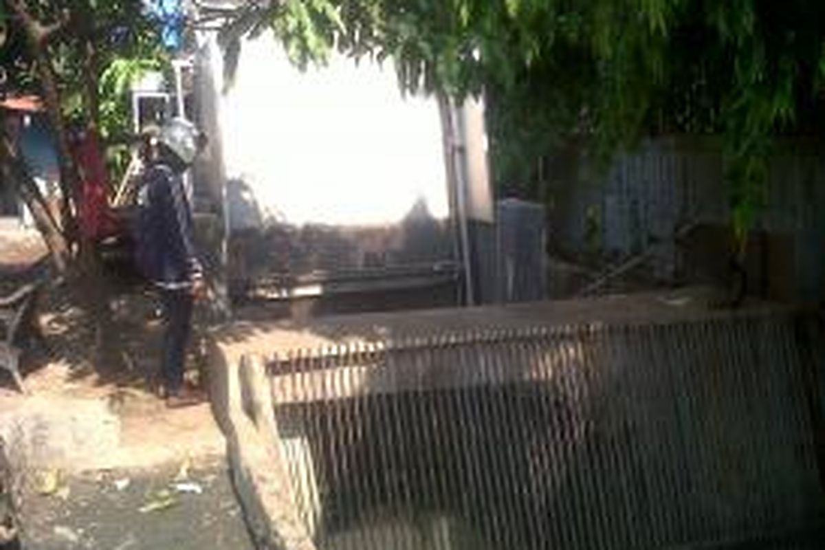 Rumah pompa di Jalan Kartini V, Kartini, Sawah Besar, Jakarta Pusat. Gambar diambil pada Jumat (14/11/2014).