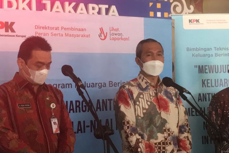 Wakil Ketua KPK Alexander Marwata ditemui di Balai Kota DKI Jakarta, Kamis (17/3/2022).