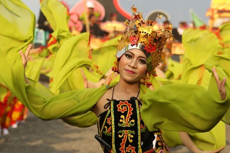 Salah satu penari Festival Gandrung Sewu