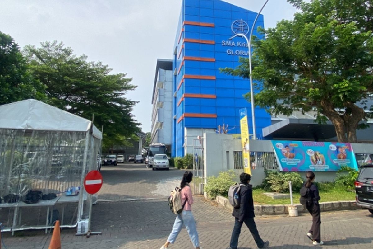 Lokasi intimidasi siswa SMA Kristen Gloria Surabaya, Rabu (13/11/2024).
