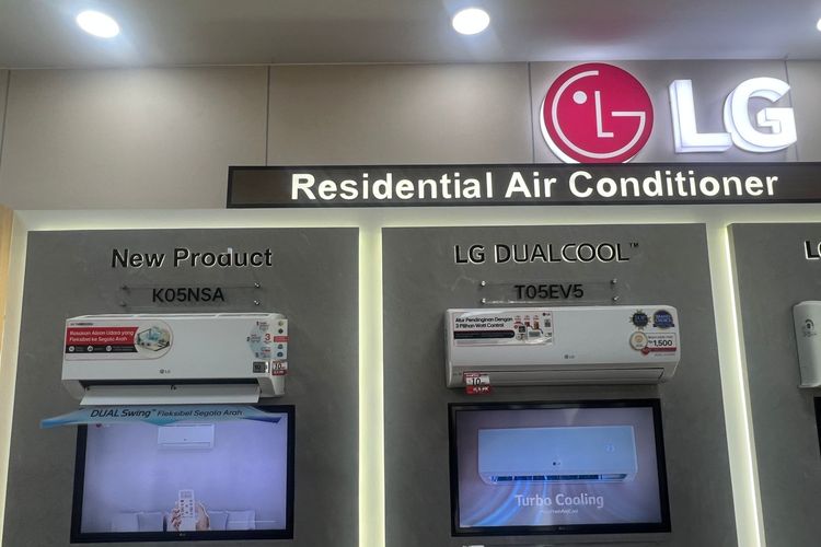 LG Electronics meluncurkan AC jenis non-inverter Dual Swing K05NSA yang dapat mendinginkan dua ruangan sekaligus.