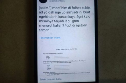 Beredar Surat Persetujuan Orangtua Mahasiswa Saat KKN, Ini Penjelasan UGM