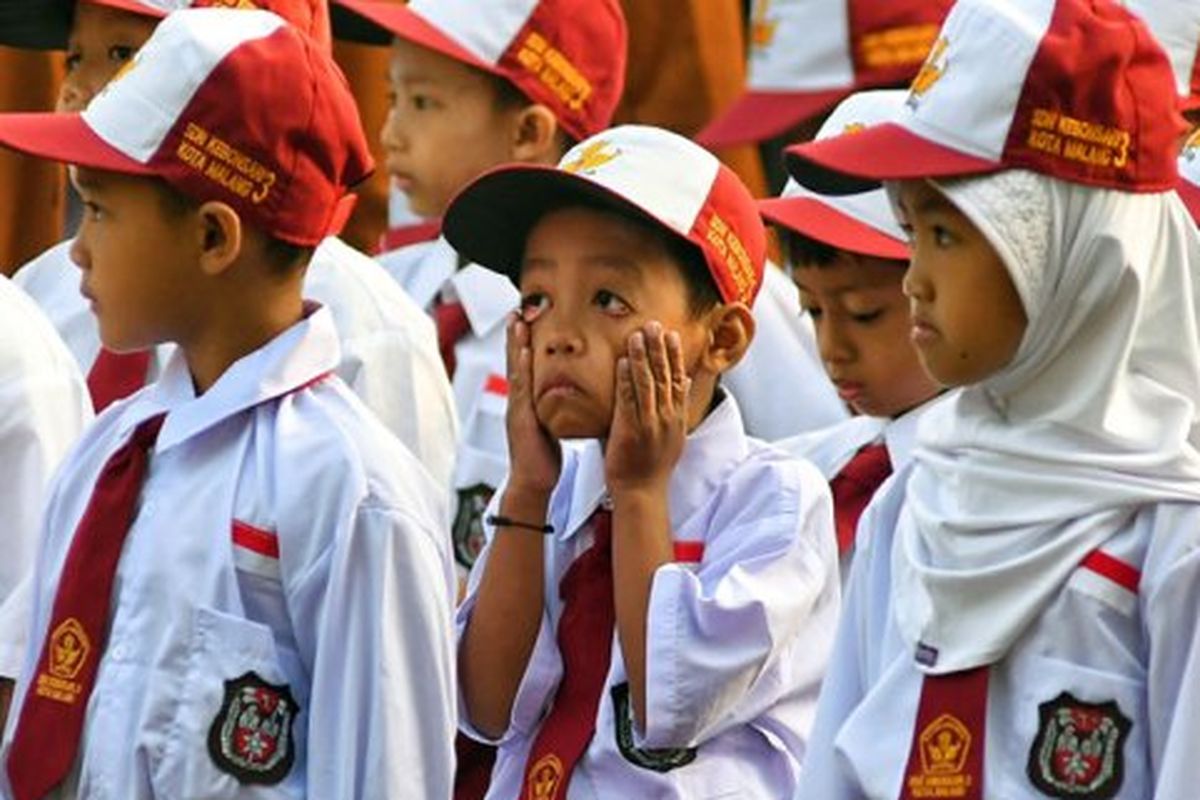 Ilustrasi siswa SD. Jadwal libur anak sekolah pada Lebaran 2025.