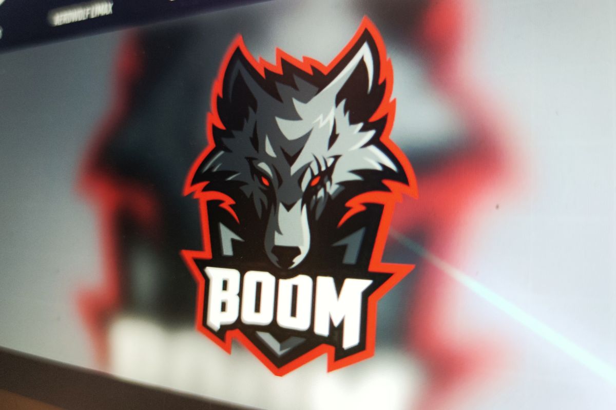 Ilustrasi logo tim Boom Esports.