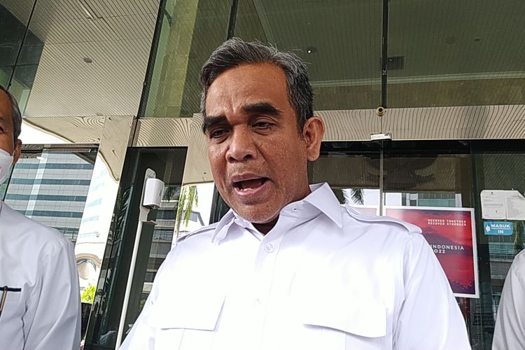 Sekjen Partai Gerindra Ahmad Muzani saat ditemui di Gedung KPK, Jakarta Selatan, Senin (20/6/2022). 