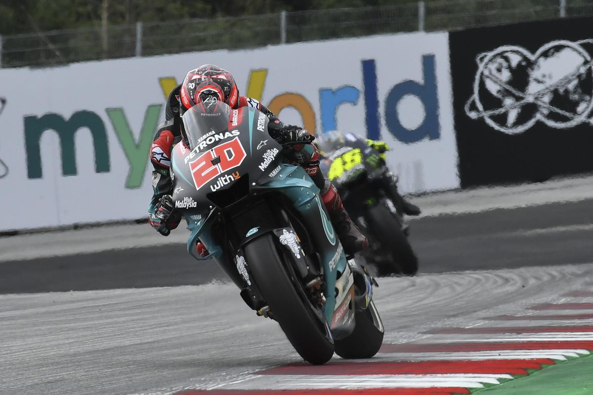 Fabio Quartararo berhasil naik podium di GP Austria.