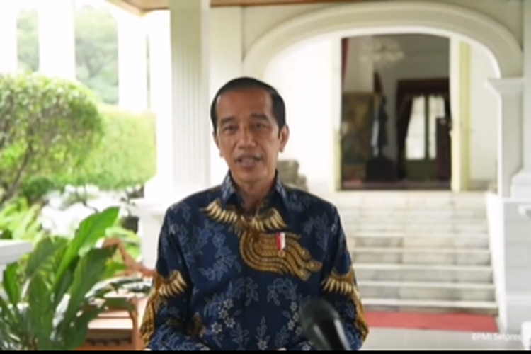 Tangkapan layar video pernyataan Presiden Joko Widodo saat menanggapi kritikan mahasiswa yang dialamatkan padanya