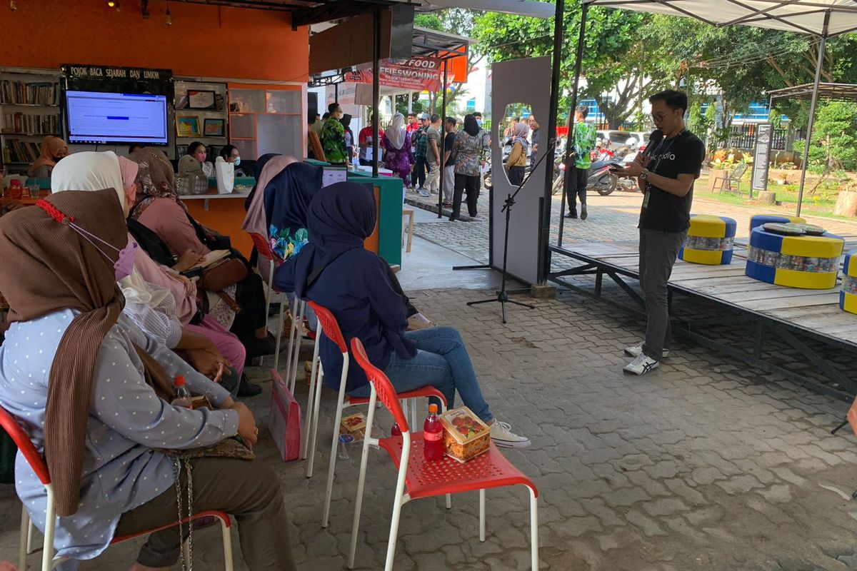 Suasana Dokterswoning, cagar budaya di Kota Metro yang kini digunakan sebagai ruang temu kreatif pemerintah dengan warga.