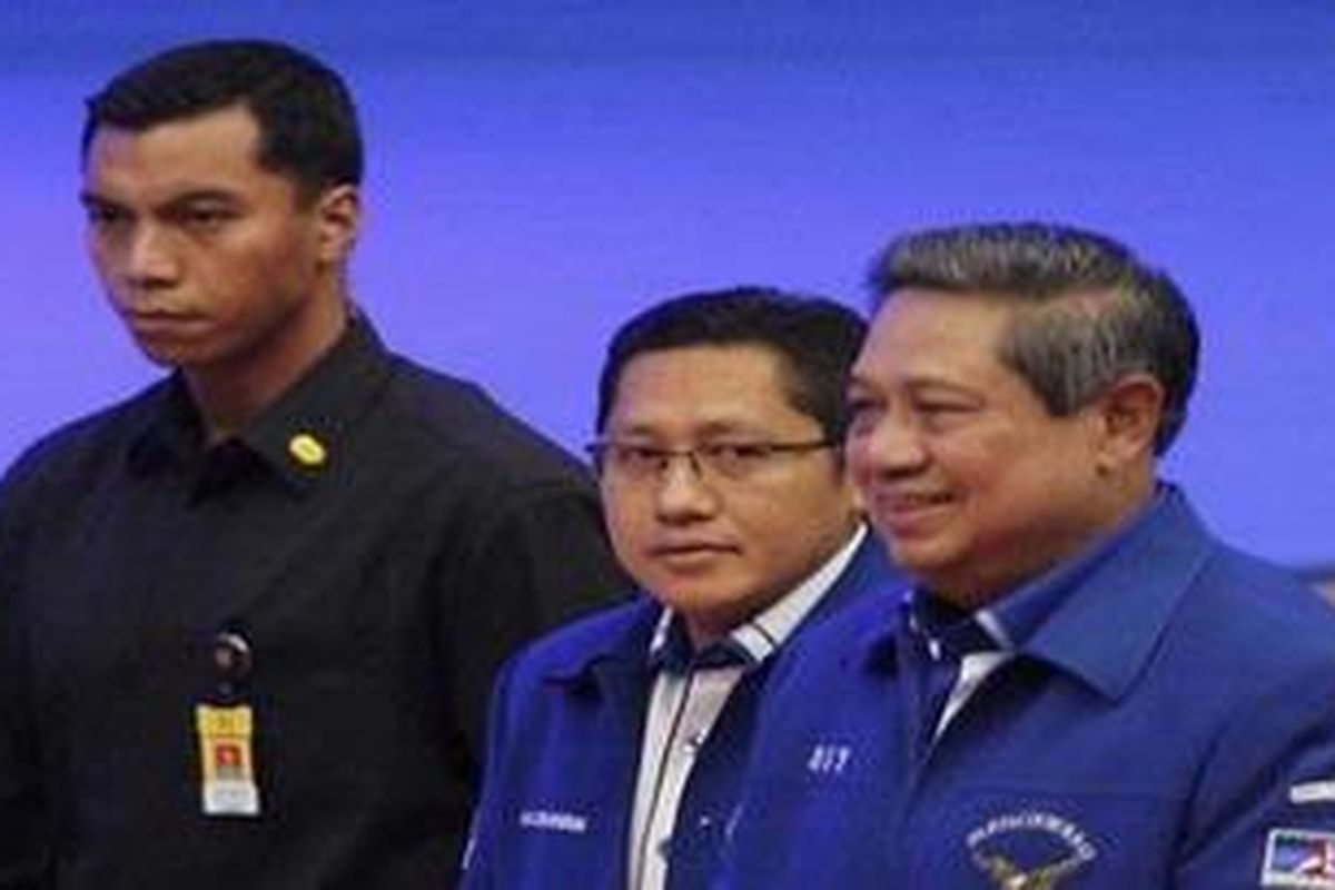 Presiden Susilo Bambang Yudhoyono dan Ketua Umum Partai Demokrat Anas Urbaningrum.