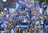 BERITA FOTO: Pawai Persib Juara Liga 1 2024-2025, Bandung Lautan Biru 