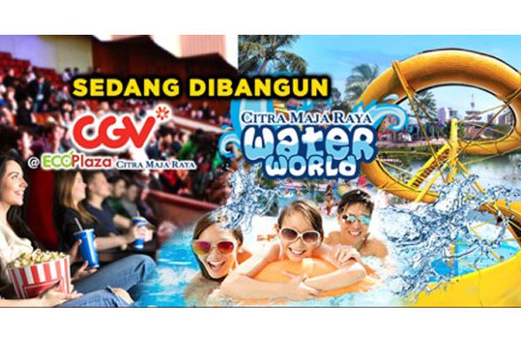 Sejumlah fasilitas hiburan yang sedang dibangun Citra Maja Raya. 