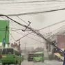 Hujan dan Angin Kencang di Bogor, Tiang Listrik sampai Tumbang